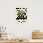 Personalisierte Couple Print, Custom Frog Illustra Poster (Küche)