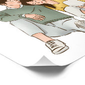 Personalisierte Couple Print, Paare - Geschenke Fotodruck (Ecke)