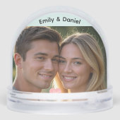 Personalisierte Couple Snow Globe Romantische Lieb Schneekugeln (Rückseite)