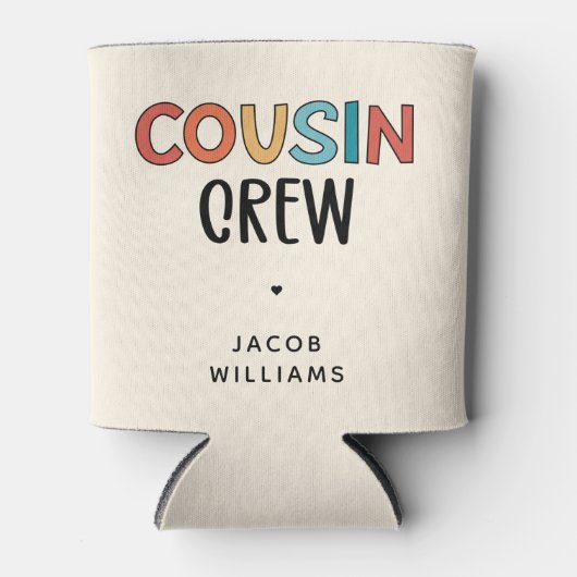 Personalisierte Cousin Crew Matching Cousin Gesche Dosenkühler (Vorderseite)