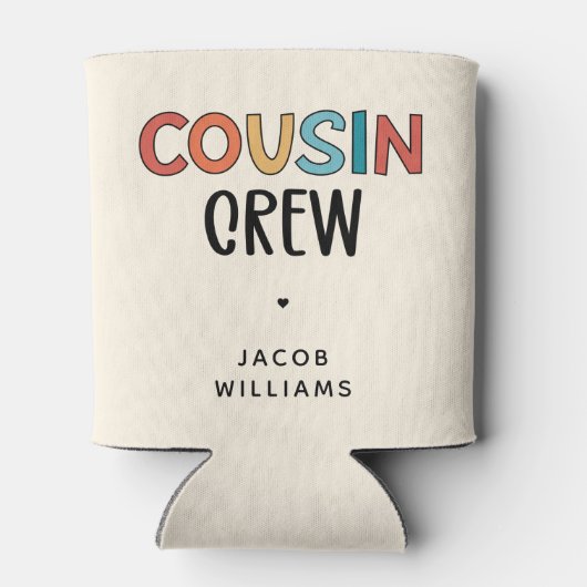 Personalisierte Cousin Crew Matching Cousin Gesche Dosenkühler (Rückseite)