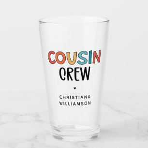 Personalisierte Cousin Crew Matching Cousin Gesche Glas