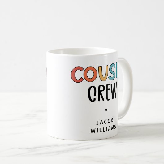 Personalisierte Cousin Crew Matching Cousin Gesche Kaffeetasse (VorderseiteRechts)