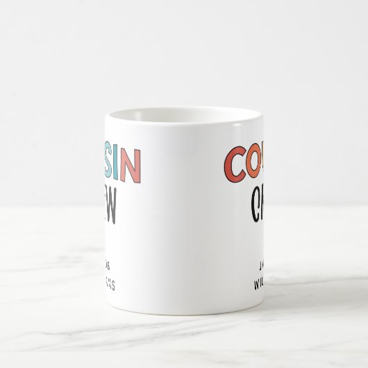 Personalisierte Cousin Crew Matching Cousin Gesche Kaffeetasse (Mittel)