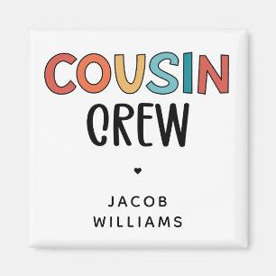 Personalisierte Cousin Crew Matching Cousin Gesche Magnet