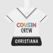 Personalisierte Cousin Crew Matching Cousin Gesche Ornament (Vorderseite)
