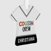 Personalisierte Cousin Crew Matching Cousin Gesche Ornament (Vorderseite)