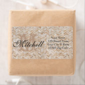 Personalisierte Cowhid-Adressetiketten (Insitu)