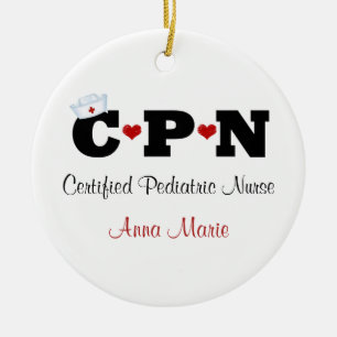 Personalisierte CPN-Krankenpflege Keramik Ornament