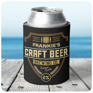 Personalisierte Craft Beer Etikett Brauerei Bar Dosenkühler