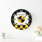 Personalisierte Crash-Test-Marker Graphic-Dial auf Große Wanduhr (Zuhause)