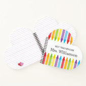 Personalisierte Crayons Lehrer Wertgutscheine Notizblock (Innenseite)