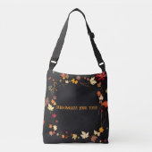 Personalisierte "Crazy for Fall" Cross Body Bag Tragetaschen Mit Langen Trägern (Vorderseite)