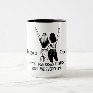 Personalisierte Crazy Friends Tasse