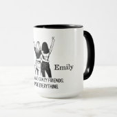 Personalisierte Crazy Friends Tasse (VorderseiteRechts)