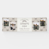 Personalisierte Creme Beige-Schleifen 4 Foto-Absch Banner (Horizontal)