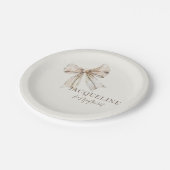 Personalisierte Creme bindet an der nicht einfache Pappteller (Schrägansicht)