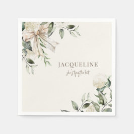 Personalisierte Creme bindet die Knotendusche Serviette