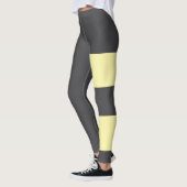 Personalisierte Creme Dark Gray Cat Mama Niedlich Leggings (Links)