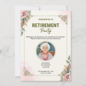 Personalisierte Creme & Pink Aquarellrückgabe Feiertagskarte (Vorderseite)