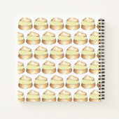 Personalisierte Creme Puff Konditorei Rezept Koch Notizblock (Rückseite)