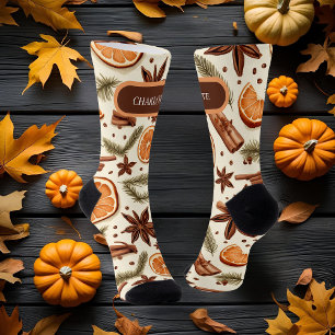 Personalisierte Crew für Herbst Socken
