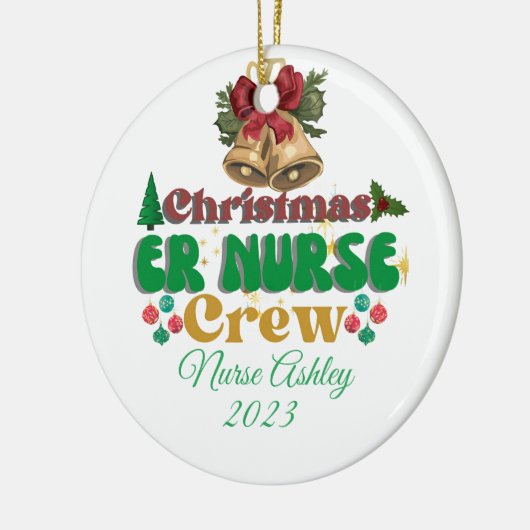 Personalisierte Crew Keramik Ornament (Links)