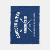 Personalisierte Crew Ruderlogos Ruhegymnastik Jahr Fleecedecke (Vorderseite)