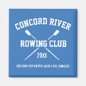 Personalisierte Crew Ruderlogos Ruhegymnastik Jahr Magnet (Vorne)