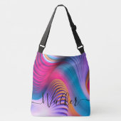 Personalisierte Crossbody Tote Bag - Abstrakte Kun Tragetaschen Mit Langen Trägern (Vorderseite)