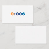 Personalisierte Cryptowährungs-Logos-Visitenkarten Visitenkarte (Vorne/Hinten)