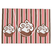 Personalisierte Cupcake-Geschenktasche Große Geschenktüte (Rückseite)