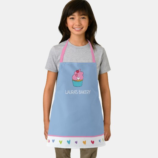 Personalisierte Cupcake-Schürze für Mädchen Schürze (Insitu)