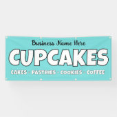 Personalisierte Cupcakes Bäckerei Banner (Horizontal)