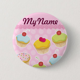 Personalisierte Cupcakes Button