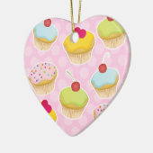 Personalisierte Cupcakes Keramikornament (Links)