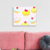 Personalisierte Cupcakes Leinwanddruck (Insitu (Wohnzimmer))