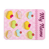 Personalisierte Cupcakes Magnet (Horizontal)