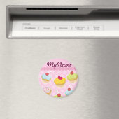 Personalisierte Cupcakes Magnet (In Situ (Geschirrspüler))