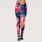Personalisierte Custom Made Abstrakt Graffiti Art Leggings (Rückseite)
