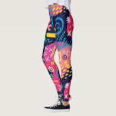 Personalisierte Custom Made Abstrakt Graffiti Art Leggings (Links)