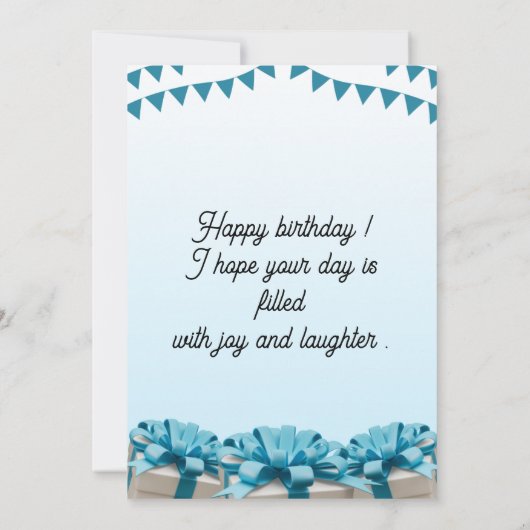 Personalisierte Custom Modern Elegantes Party Gebu Einladung (Rückseite)