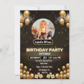 Personalisierte Custom Modern Elegantes Party Gebu Einladung (Vorderseite)