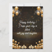 Personalisierte Custom Modern Elegantes Party Gebu Einladung (Rückseite)