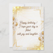 Personalisierte Custom Modern Elegantes Party Gebu Einladung (Rückseite)