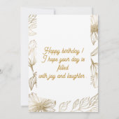 Personalisierte Custom Modern Elegantes Party Gebu Einladung (Rückseite)