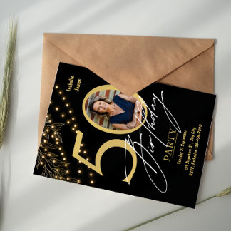 Personalisierte Custom Modern Elegantes Party Gebu Einladung