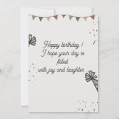 Personalisierte Custom Modern Elegantes Party Gebu Einladung (Rückseite)