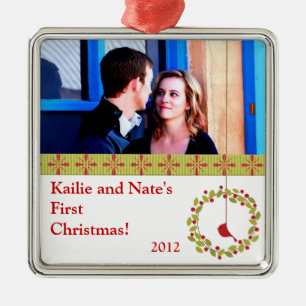 Personalisierte Custom Ornaments Weihnachtsriff / Ornament Aus Metall