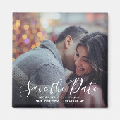 Personalisierte Custom Save the Date Hochzeit | FO Magnet (Vorne)